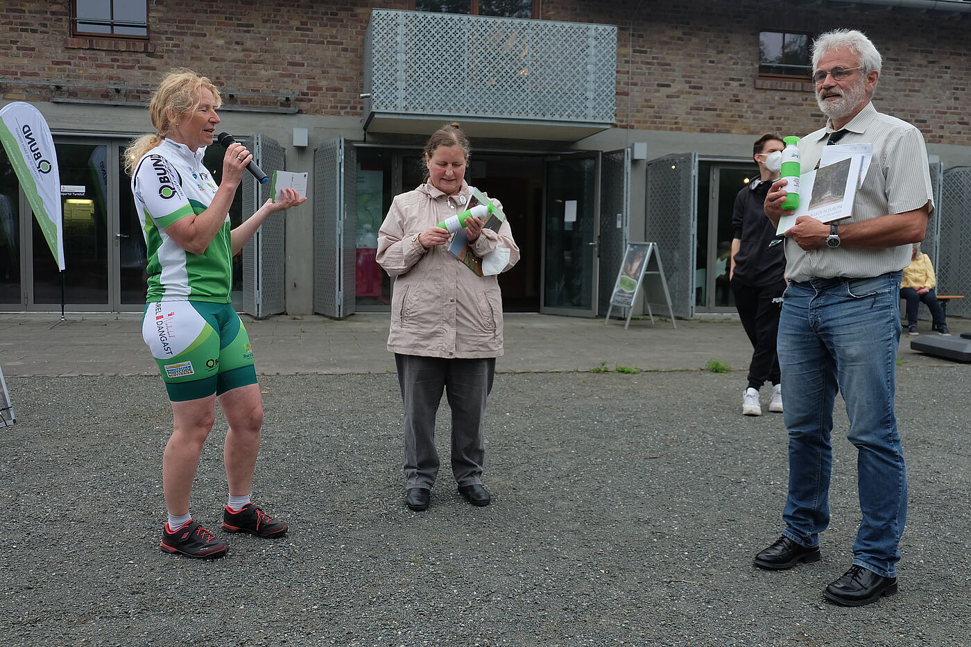 DSCF3053 Katharina Dujesiefken BUND Mecklenburg Vorpommern, Karin Stagge BUND RBK, Johannes Schweinem ADFC Rösrath