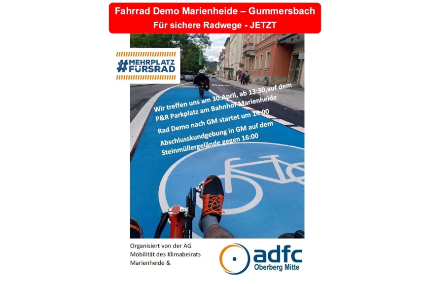 Demo Marienheide Demo Marienheide-Gummersbach 30. April 2022
