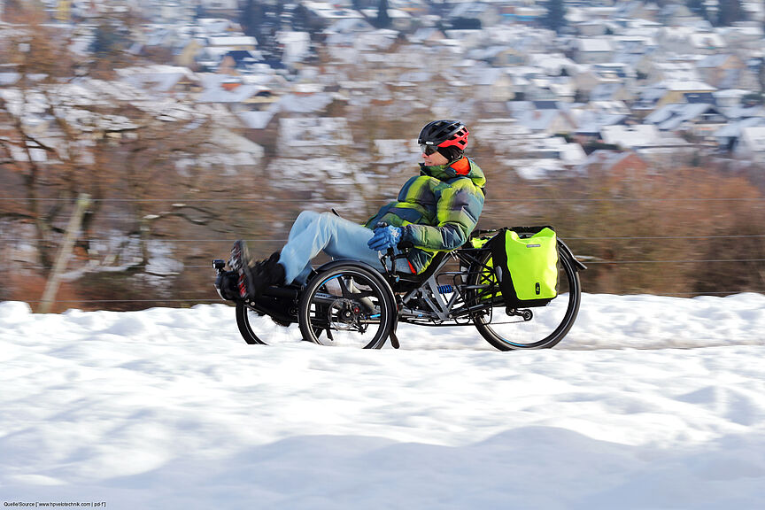 b0 Auf solchem Untergrund sind Trikes kaum zu schlagen, erst recht, wenn sie über elektrische Unterstützung verfügen.