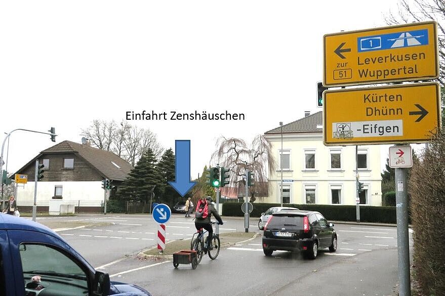 Blick auf Zenshäuschen