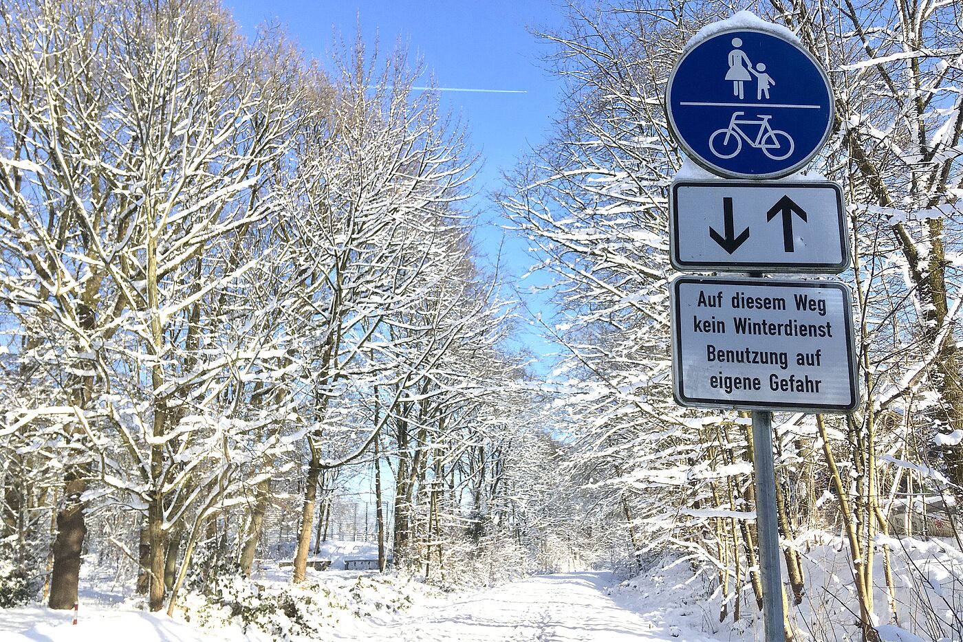 Kein Winterdienst in Burscheid auf der Trasse