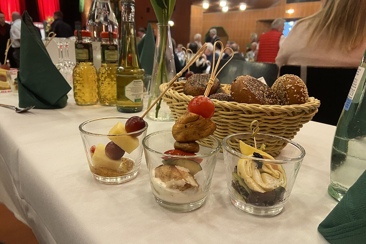 Es gab auch was zu essen