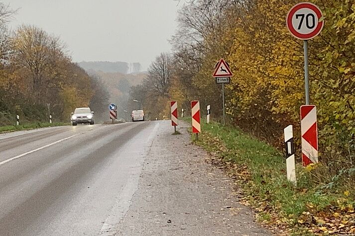 Radfahrende sind hier total genervt und können den Sinn nicht verstehen