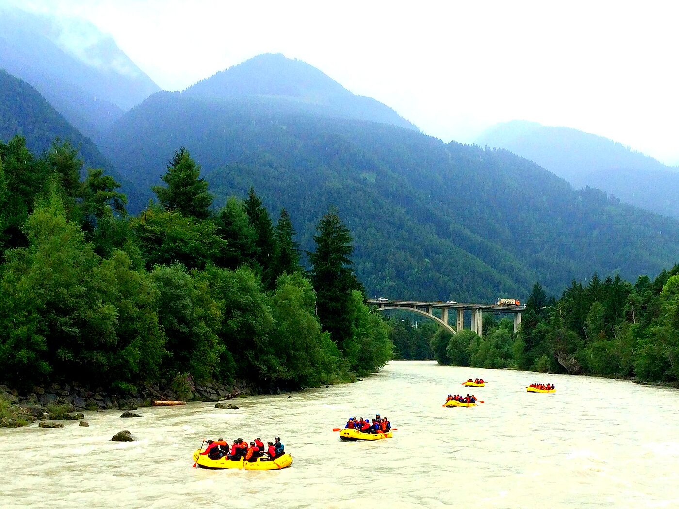 Bild 3 - Rafting auf dem Inn