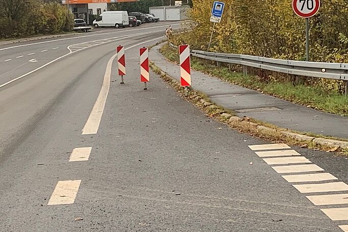 Kurz hinter Einmündung Untersossenbach