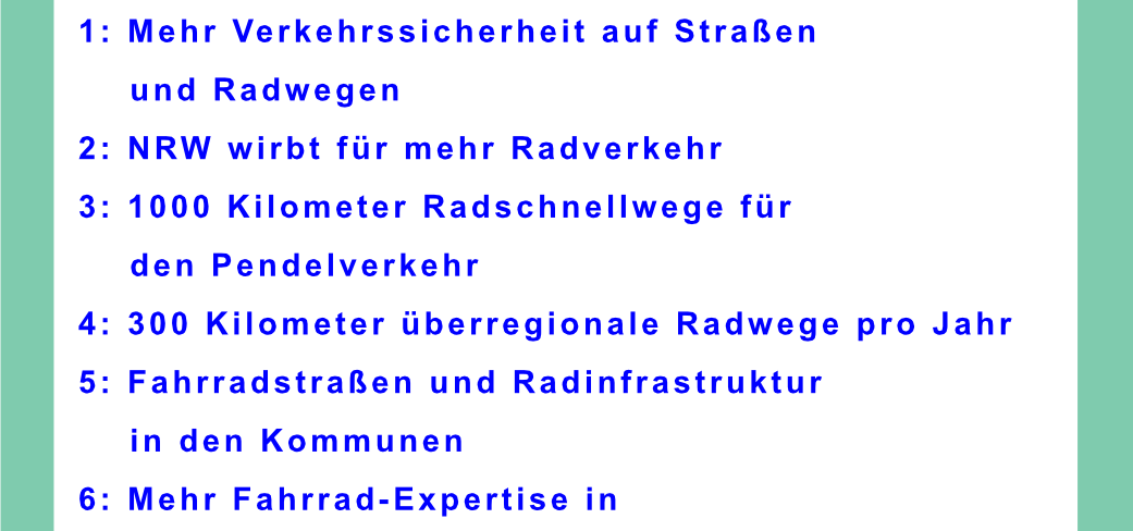 Aufbruch Fahrrad Aufbruch Fahrrad Forderungen