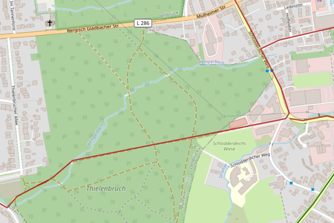 Bild_2_Radverkehrsverbindung Bild 2: vom_Schlodderdicher Weg nach Thielenbruch