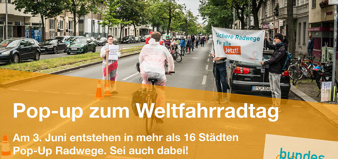 Pop-Up_Aktion_Website "Human Protected Bikelane", Kaiser-Friedrich-Str, Berlin Charlottenburg, 23.5.2020