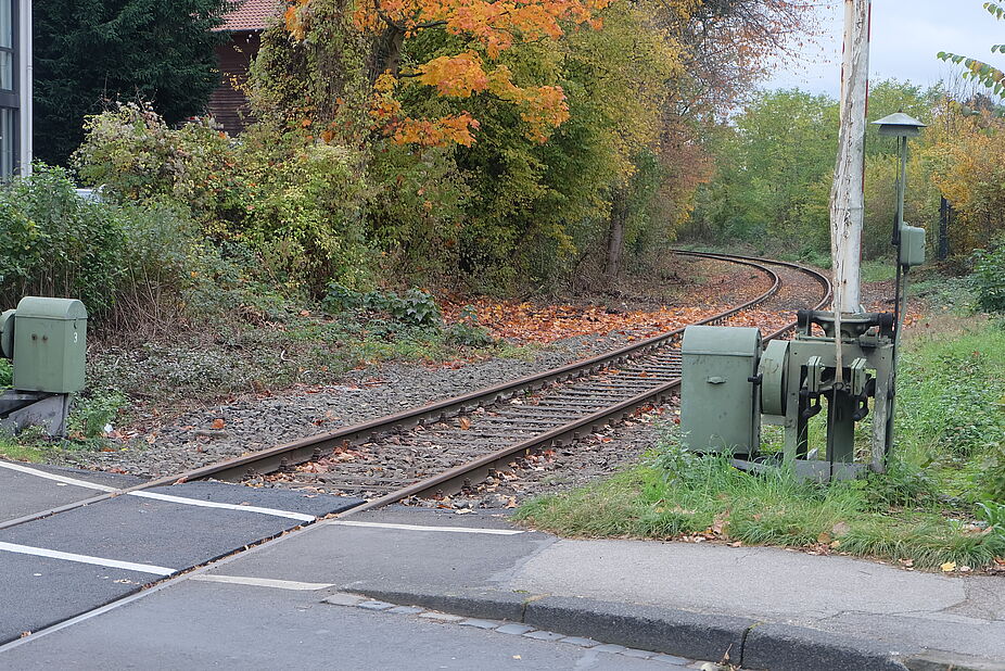 Bild 5: Hier kommt das Gleis an die Tannenbergstraße Hier kommt das Gleis an die Tannenbergstraße