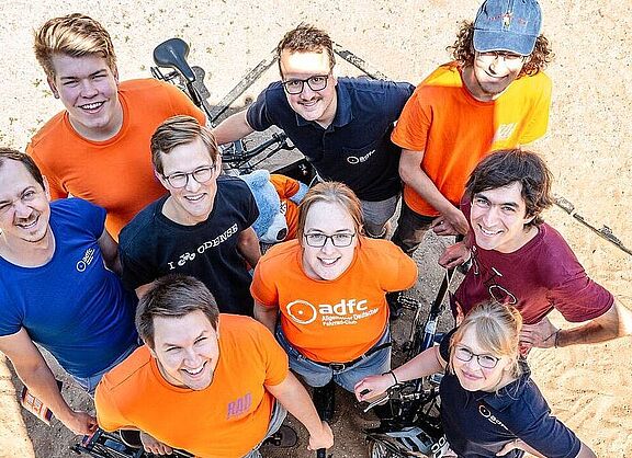 Die ADFC-Arbeitsgruppe Junge Menschen. 
